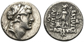 Kings of Cappadocia, Ariarathes V Eusebes Philopator (c. 163-130 BC). AR Drachm (16.5mm, 4.05g, 12h). Mint A (Eusebeia-Mazaka), year 33 (130/29 BC). D...