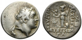 Kings of Cappadocia, Ariarathes V Eusebes Philopator (c. 163-130 BC). AR Drachm (18mm, 4.06g, 11h). Mint A (Eusebeia-Mazaka), year 33 (130/29 BC). Dia...