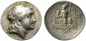 Kings of Cappadocia, Ariarathes V Eusebes Philopator (c. 163-130 BC). AR Drachm (19mm, 4.09g, 12h). Mint A (Eusebeia-Mazaka), year 33 (130/29 BC). Dia...