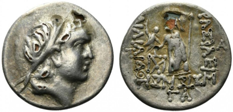 Kings of Cappadocia, Ariarathes V Eusebes Philopator (c. 163-130 BC). Fourrèe Dr...