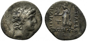 Kings of Cappadocia, Ariarathes VIII Eusebes Epiphanes (c. 100-95 BC). AR Drachm (19.5mm, 3.76g, 12h). Mint B (Eusebeia under Mt. Tauros), year 2 (99/...