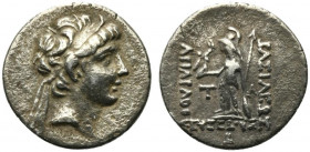 Kings of Cappadocia, Ariarathes VIII Eusebes Epiphanes (c. 100-95 BC). AR Drachm (18mm, 3.86g, 12h). Mint B (Eusebeia under Mt. Tauros), year 2 (99/8 ...