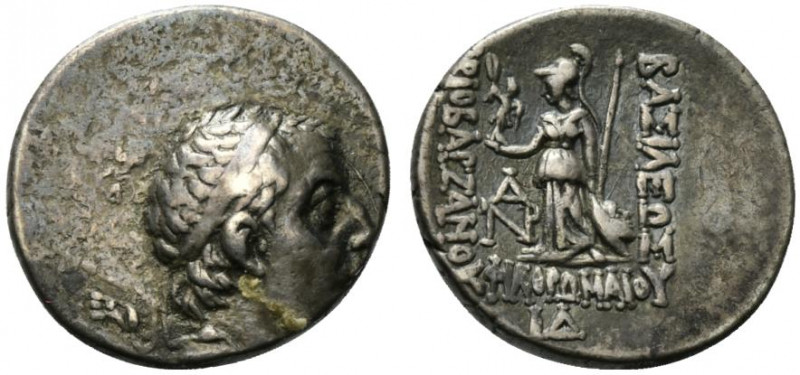 Kings of Cappadocia, Ariobarzanes I Philoromaios (95-63 BC). AR Drachm (17.5mm, ...