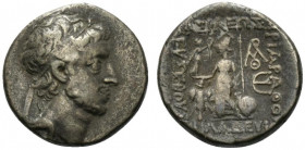 Kings of Cappadocia, Ariarathes X Eusebes Philadelphos (42-36 BC). AR Drachm (17mm, 3.82g, 12h). Mint A (Eusebeia-Mazaka), year 5 (37/6 BC). Diademed ...