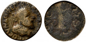 Indo-Parthians, Gondopharid Dynasty. Gondophares (c. 40-5 BC). Æ Tetradrachm (22mm, 8.16g, 6h). Diademed and draped bust r. R/ Nike standing r., holdi...