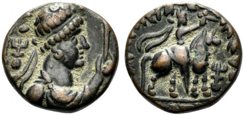 India, Kushan Empire. Time of Kujula Kadphises - Vima Takto (c. AD 80-113). Æ Di...