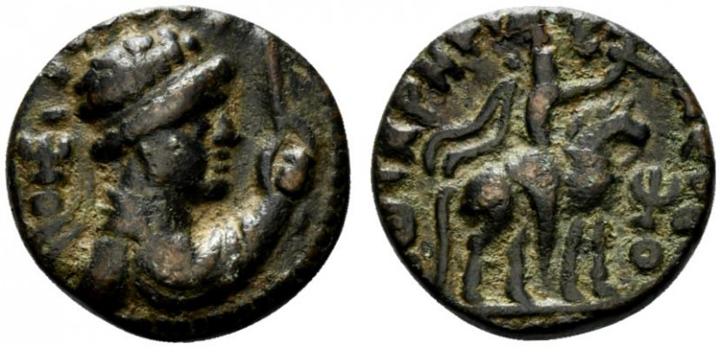 India, Kushan Empire. Time of Kujula Kadphises - Vima Takto (c. AD 80-113). Æ Di...