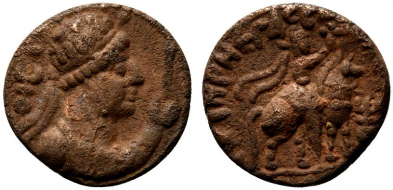 India, Kushan Empire. Time of Kujula Kadphises - Vima Takto (c. AD 80-113). Æ Di...