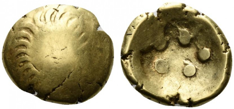 Celtic, Central Europe. Vindelici, 1st century BC. AV Stater (18mm, 7.45g, 12h)....