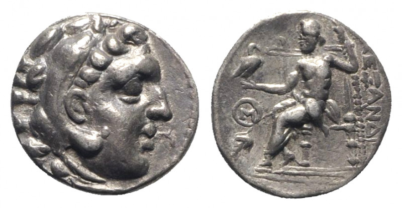 Celtic, Eastern Europe, c. 3rd century BC. AR Drachm (16mm, 3.87g, 1h). Imitatin...