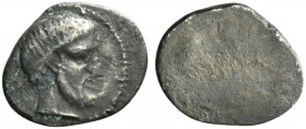 Etruria, Populonia, c. 3rd century BC. AR 5 Asses (16mm, 1.68g). Diademed and bearded head r. R/ Blank. Vecchi, EC Series 89; HNItaly 174. Good Fine -...