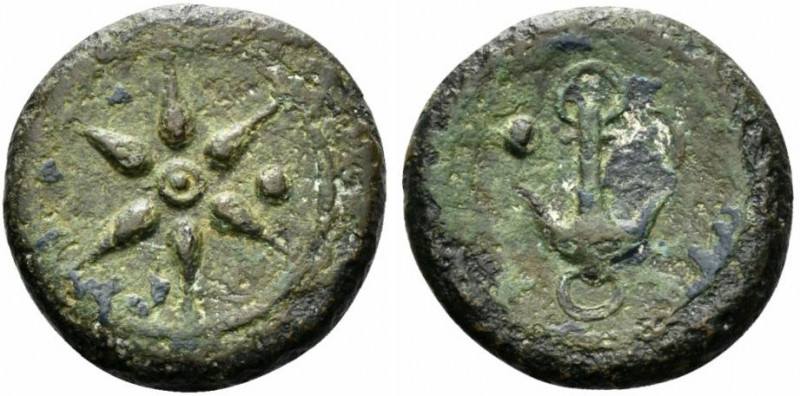 Etruria, Uncertain Inland mint, c. 3rd century BC. Æ Uncia (23mm, 9.25g, 12h). W...