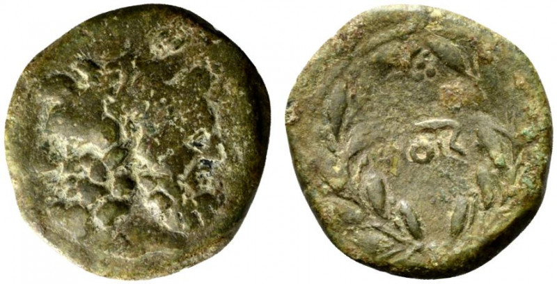 Sicily, Uncertain Roman mint, late 2nd century BC. Æ As (21.5mm, 5.87g, 12h). La...