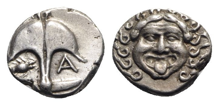 Thrace, Apollonia Pontika, c. 480/78-450 BC. AR Drachm (12mm, 3.06g, 1h). Anchor...