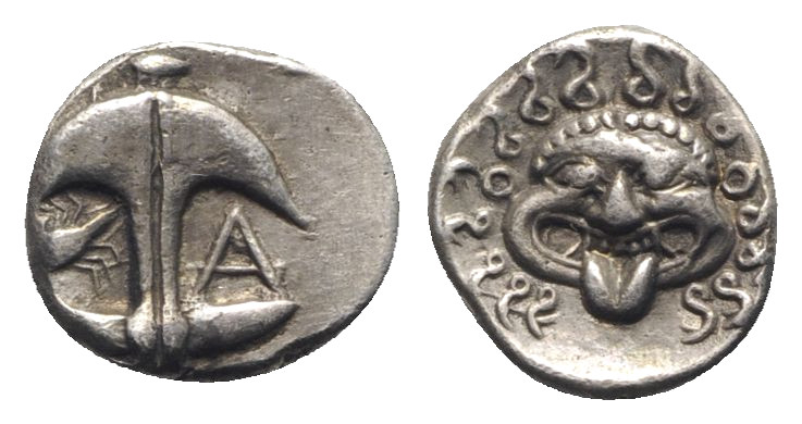 Thrace, Apollonia Pontika, c. 480/78-450 BC. AR Drachm (14mm, 3.19g, 3h). Anchor...