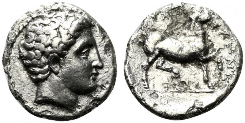 Thessaly, Phalanna, mid 4th century BC. AR Drachm (18.5mm, 4.84g, 6h). Bare head...