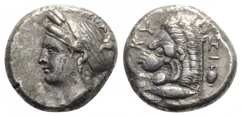 Mysia, Kyzikos, c. 390-341/0 BC. AR Tetradrachm (23mm, 13.96g, 6h). Wreathed hea...