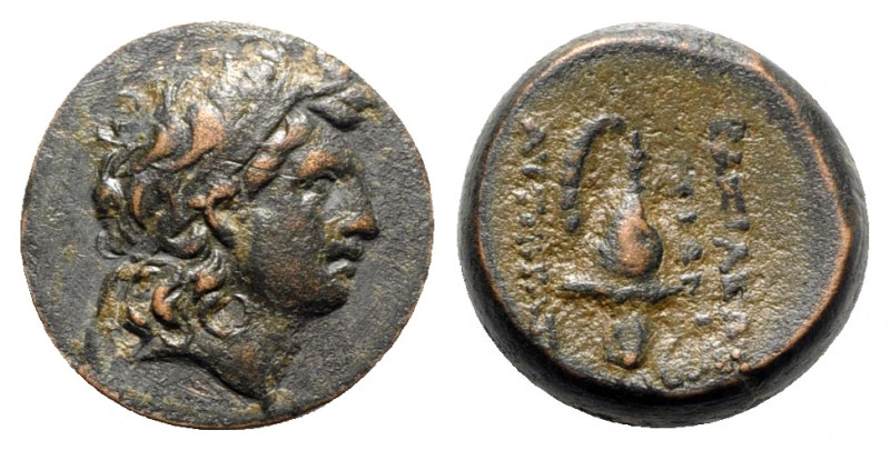 Seleukid Kings, Tryphon (c. 142-138 BC). Æ (18mm, 5.89g, 1h). Antioch on the Oro...