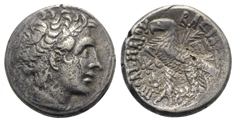 Ptolemaic Kings of Egypt, Ptolemy XII (Restored, 55-51 BC). AR Tetradrachm (24.5...