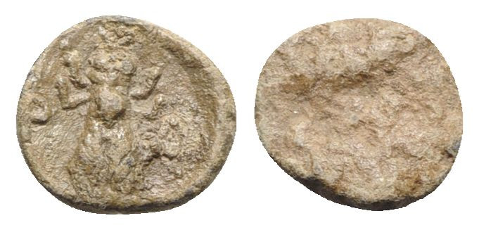 Greek PB Tessera (12.5mm, 2.34g). Bee; P-M. R/ Blank. VF