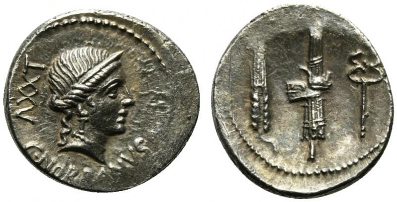 C. Norbanus, Rome, 83 BC. AR Denarius (19mm, 3.92g, 12h). Diademed head of Venus...