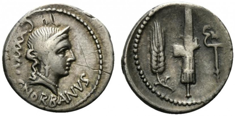 C. Norbanus, Rome, 83 BC. AR Denarius (19.5mm, 3.81g, 1h). Diademed head of Venu...