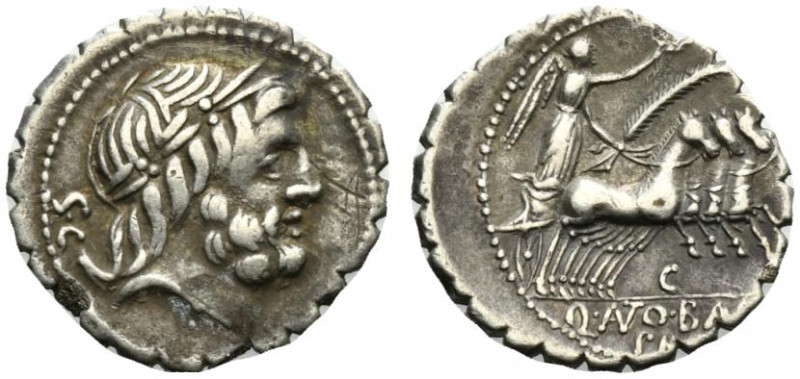 Q. Antonius Balbus, Rome, 83-82 BC. AR Serrate Denarius (18.5mm, 3.70g, 6h). Lau...