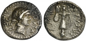 Brutus, Military mint traveling with Brutus and Cassius in western Asia Minor or northern Greece, late summer-autumn 42 BC. AR Denarius (18mm, 3.45g, ...