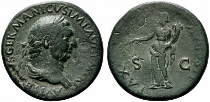 Vitellius (AD 69). Æ Sestertius (34mm, 23.86g, 6h). Rome, c. late April-20 Decem...