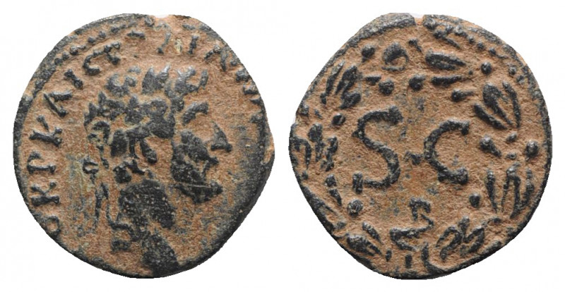 Hadrian (117-138). Seleucis and Pieria, Antioch. Æ (18mm, 4.90g, 12h). Laureate ...