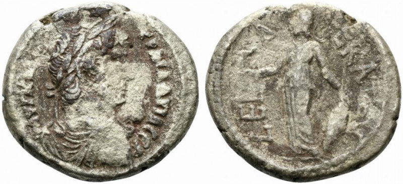 Hadrian (117-138). Egypt, Alexandria. BI Tetradrachm (25mm, 9.32g, 12h), year 11...