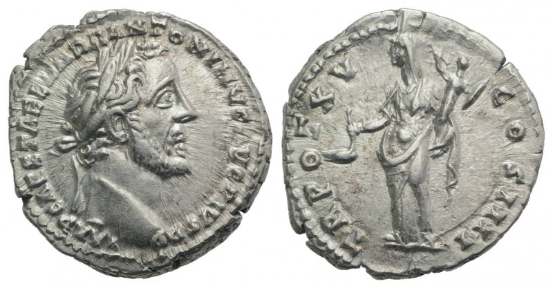 Antoninus Pius (138-161). AR Denarius (18mm, 3.34g, 6h). Rome, 151-2. Laureate h...