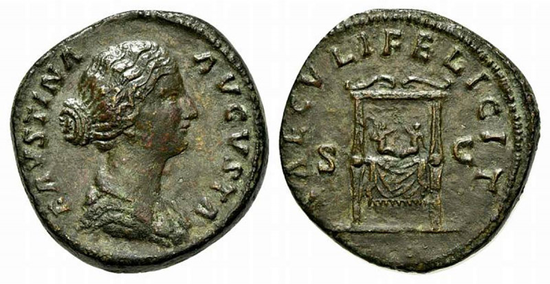 Faustina Junior (Augusta, 147-175). Æ Sestertius (33mm, 23.11g, 12h). Rome, 161-...