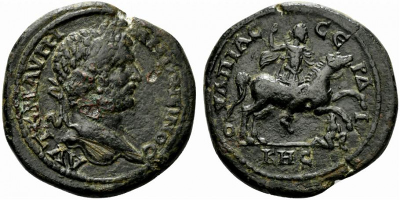 Caracalla (198-217). Thrace, Serdica. Æ (30.5mm, 19.19g, 6h). Laureate head r. R...