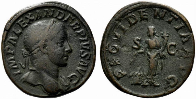 Severus Alexander (222-235). Æ Sestertius (29.5mm, 24.00g, 12h). Rome, AD 232. L...