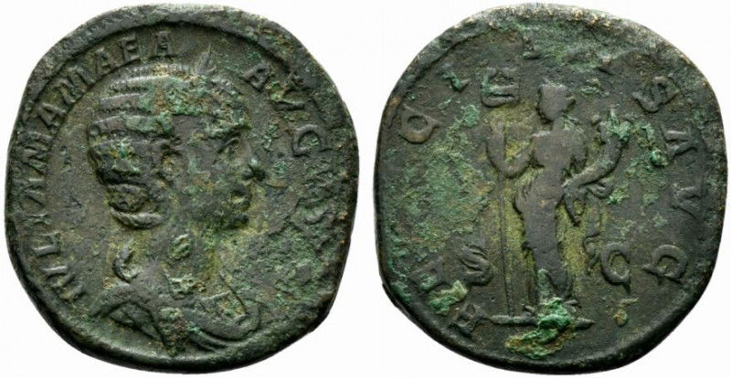 Julia Mamaea (Augusta, 222-235). Æ Sestertius (29.5mm, 21.24g, 12h). Rome, AD 22...