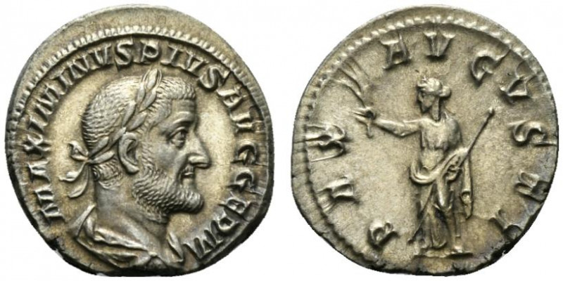 Maximinus I (235-238). AR Denarius (18.5mm, 3.46g, 12h). Rome, 236-7. Laureate, ...