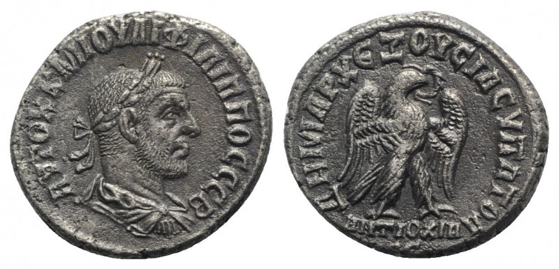 Philip I (244-249). Seleucis and Pieria, Antioch. BI Tetradrachm (26mm, 9.99g, 1...