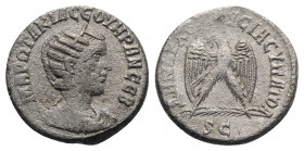 Otacilia Severa (Augusta, 244-249). Seleucis and Pieria, Antioch. AR Tetradrachm (25mm, 9.81g, 6h). AD 245. Draped bust r., wearing stephane, set on c...