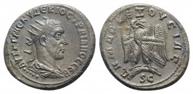 Trajan Decius (249-251). Seleucis and Pieria, Antioch. AR Tetradrachm (27mm, 12.24g, 12h). AD 249-250. Radiate, draped and cuirassed bust r., seen fro...