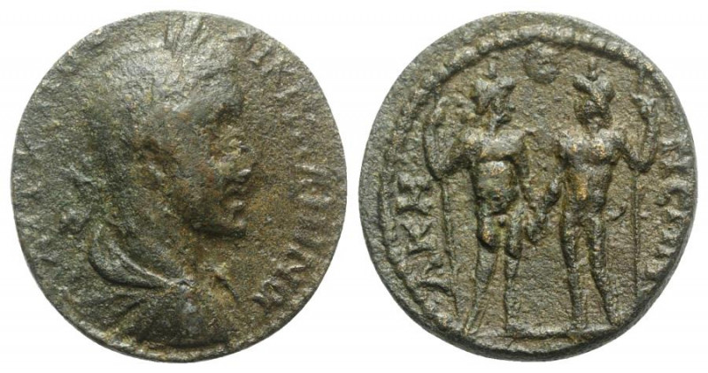 Gallienus (253-268). Phrygia, Acmoneia. Æ (27mm, 14.29g, 6h). Laureate, draped a...