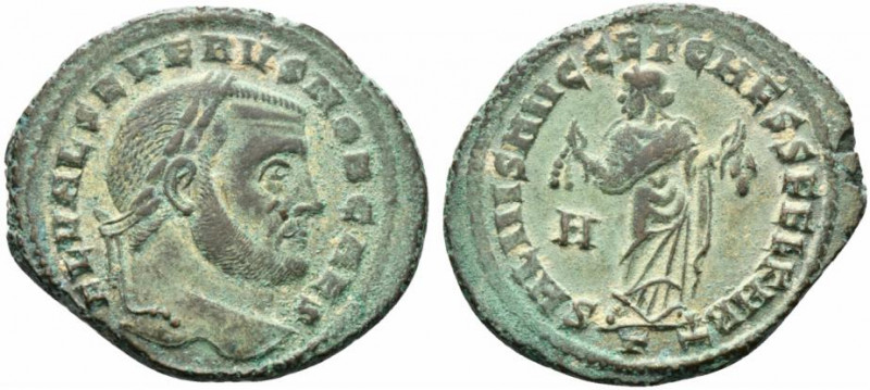 Severus II (Caesar, 305-306). Æ Follis (30mm, 10.09g, 1h). Carthage, 305-306. La...