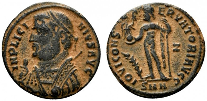 Licinius I (308-324). Æ (19mm, 2.73g, 6h). Nicomedia, 317-320. Laureate and drap...