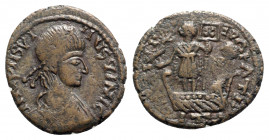 Uncertain Germanic Tribe, mid 4th-early 5th century AD. Æ (24mm, 5.95g, 9h). Imitating a Centenionalis of either Constans or Constantius II. Diademed,...