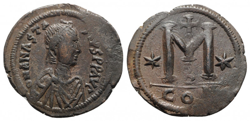 Anastasius I (491-518). Æ 40 Nummi (38mm, 18.62g, 6h). Constantinople, c. 512-51...