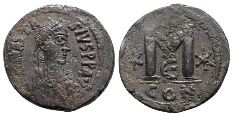 Anastasius I (491-518). Æ 40 Nummi (35mm, 18.72g, 6h). Constantinople, 498-518. ...