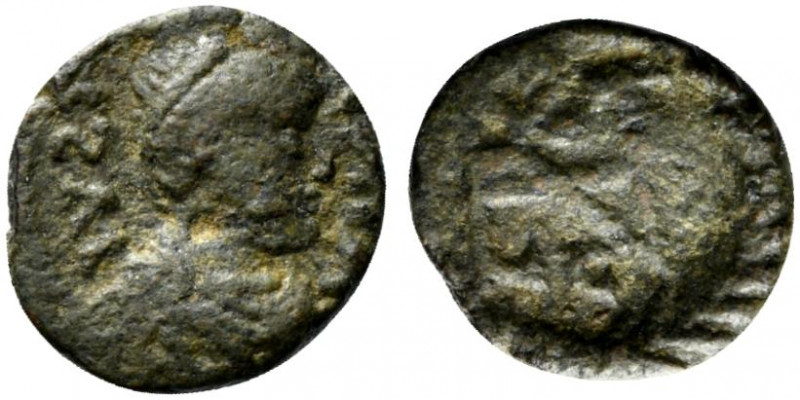 Ostrogoths, Athalaric (526-534). Æ Nummus (10.5mm, 0.94g, 12h). Rome, in the nam...