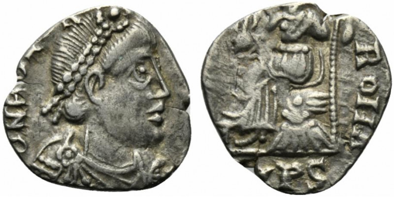 Vandals, Pseudo-Imperial coinage, c. 440-490. AR Siliqua (15mm, 1.78g, 2h). ). I...