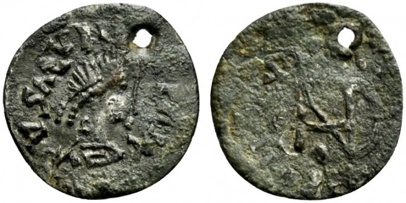 Gepids, Uncertain king, c. 454-552. AR Quarter Siliqua (15mm, 0.60g, 11h). Sirmi...