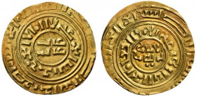 Crusaders, Latin Kingdom of Jerusalem. Imitation Bezants, 12th-13th centuries. AV Bezant (22mm, 3.25g, 4h). Imitating a dinar of the Fatimid caliph al...